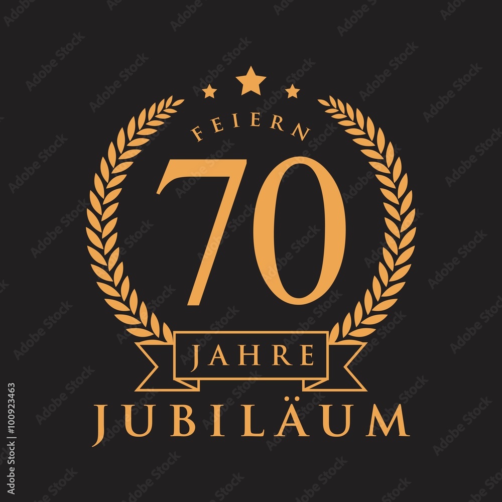 Fototapeta premium Jubiläum GOLD