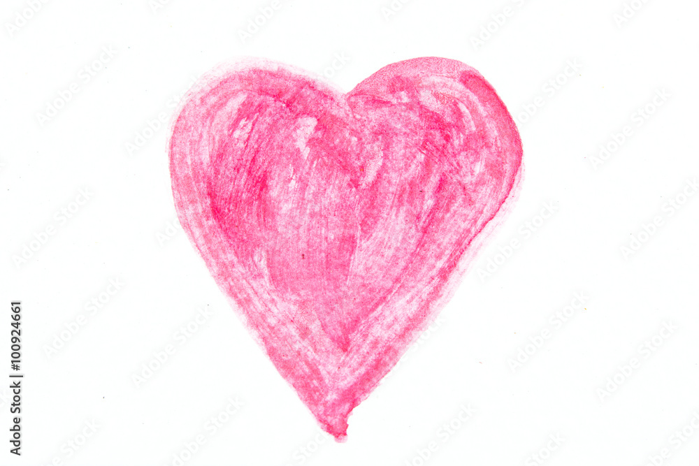 Watercolor Heart drawing