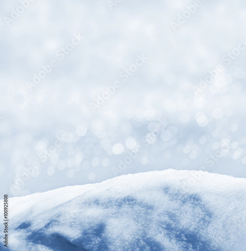 Background of snow.  The texture of the snow © alenalihacheva