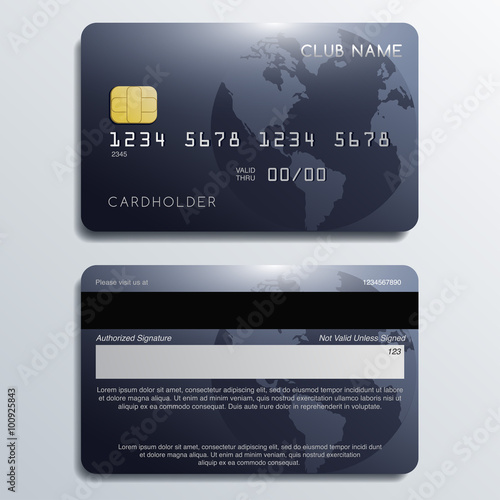 Set of Premium Credit Cards: Vector Illustration