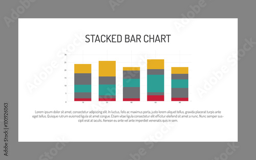 Stacked bar chart template