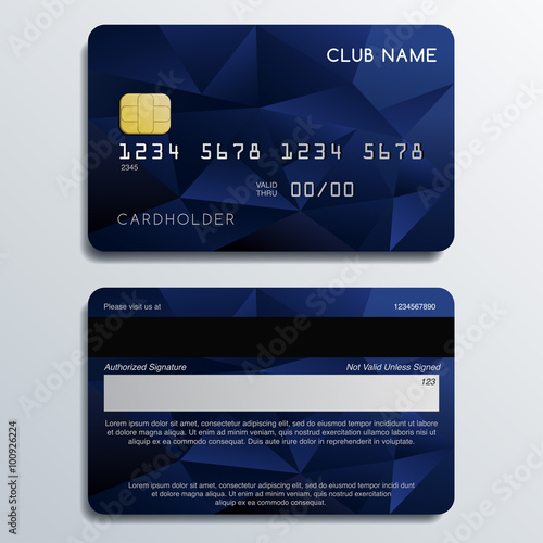 Set of Premium Credit Cards: Vector Illustration