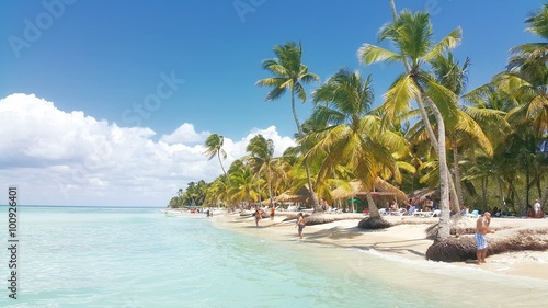 Carribean summer vacation, beautiful tropical island