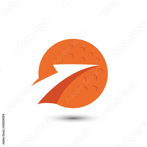 Moon Rocket Arrow Logo