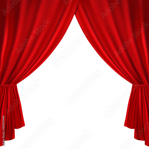 Red theater curtain