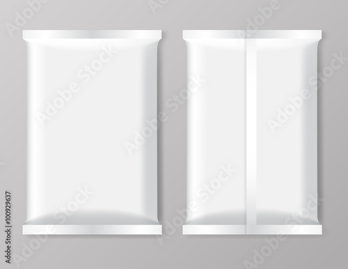 Set of Snack Foil Packaging : Vector Illustration