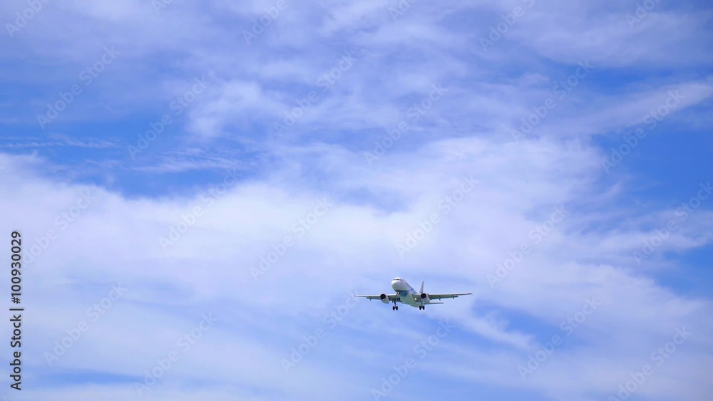 Plane Flying in the Blue Sky Plane Flying in the Blue Sky