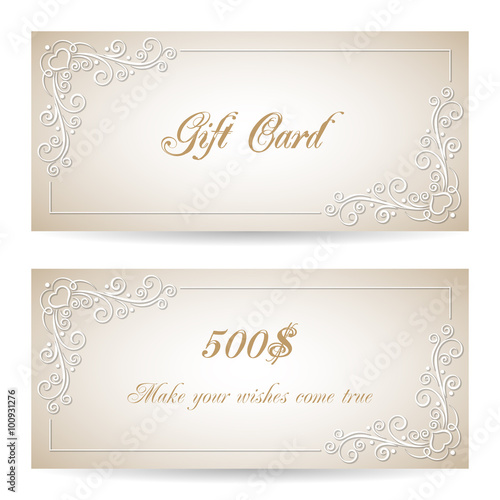 Gift card template