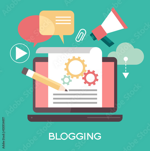 Blog abstract vector illustration