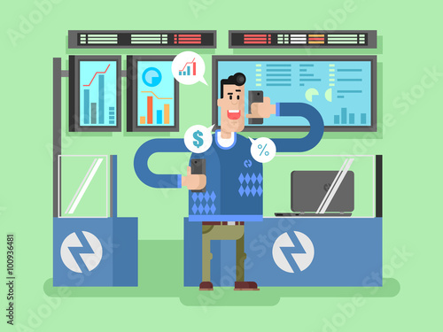 Stocks broker character