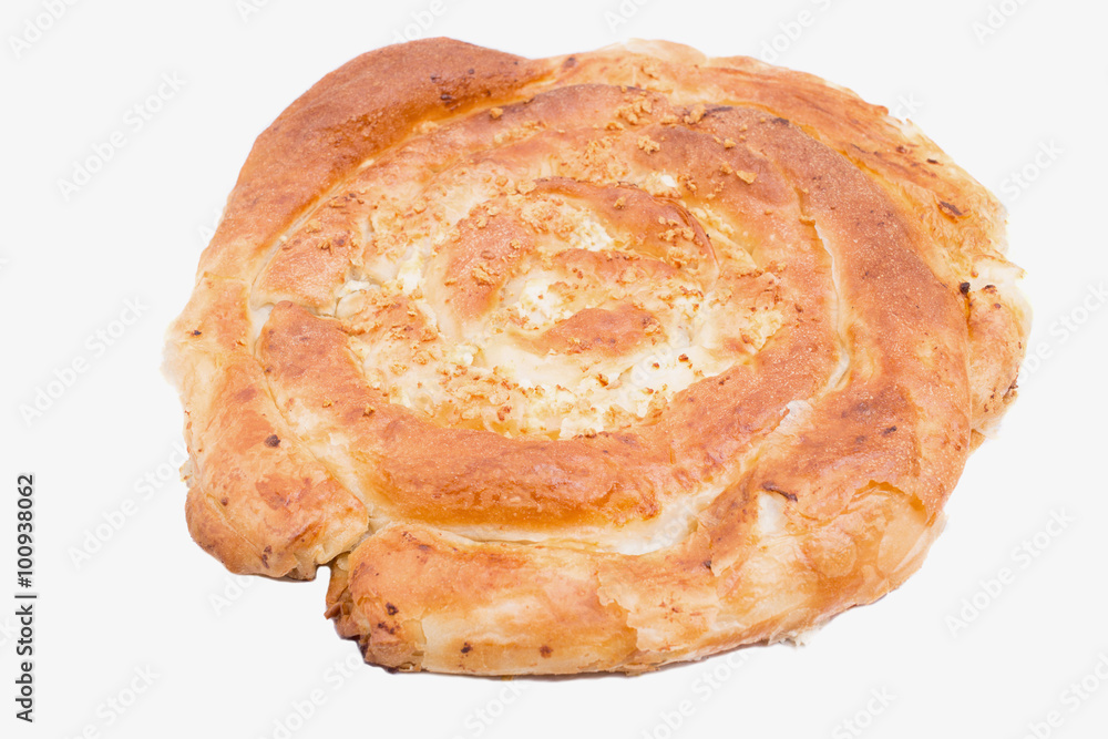 Delicious puff cake with curd cheese. Delicious puff cake with curd cheese.