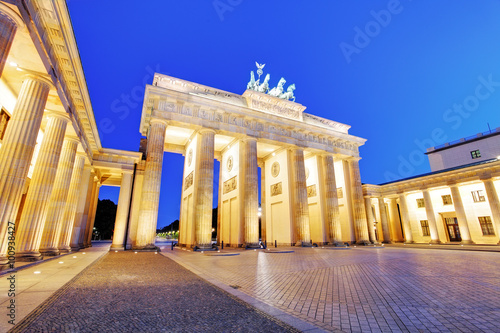 Sunlight illuminating Brandenburg Gate  1788  inspired by Greek