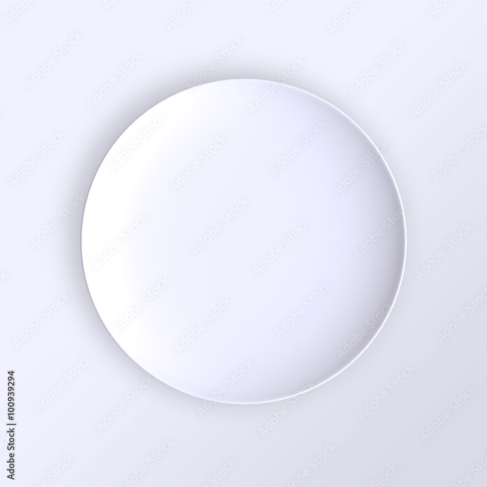 Empty plate. Isolated on white background. View from above. Empty plate. Isolated on white background. View from above.