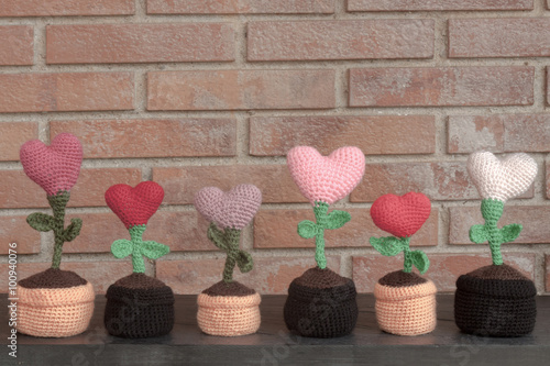 saint valentine hearted flower