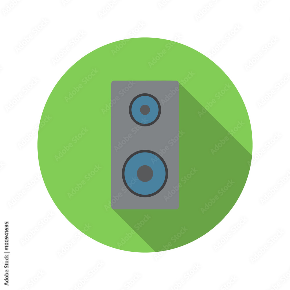Music speaker flat icon Music speaker flat icon