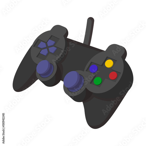 Console joystick cartoon icon