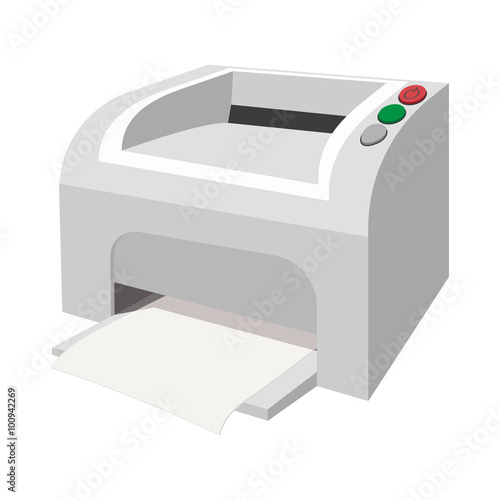 Printer cartoon icon