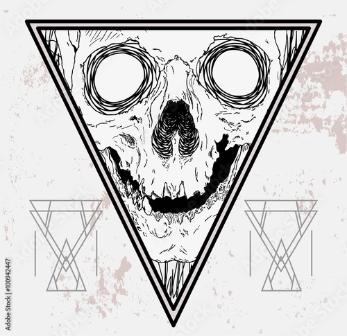 Background with Skull