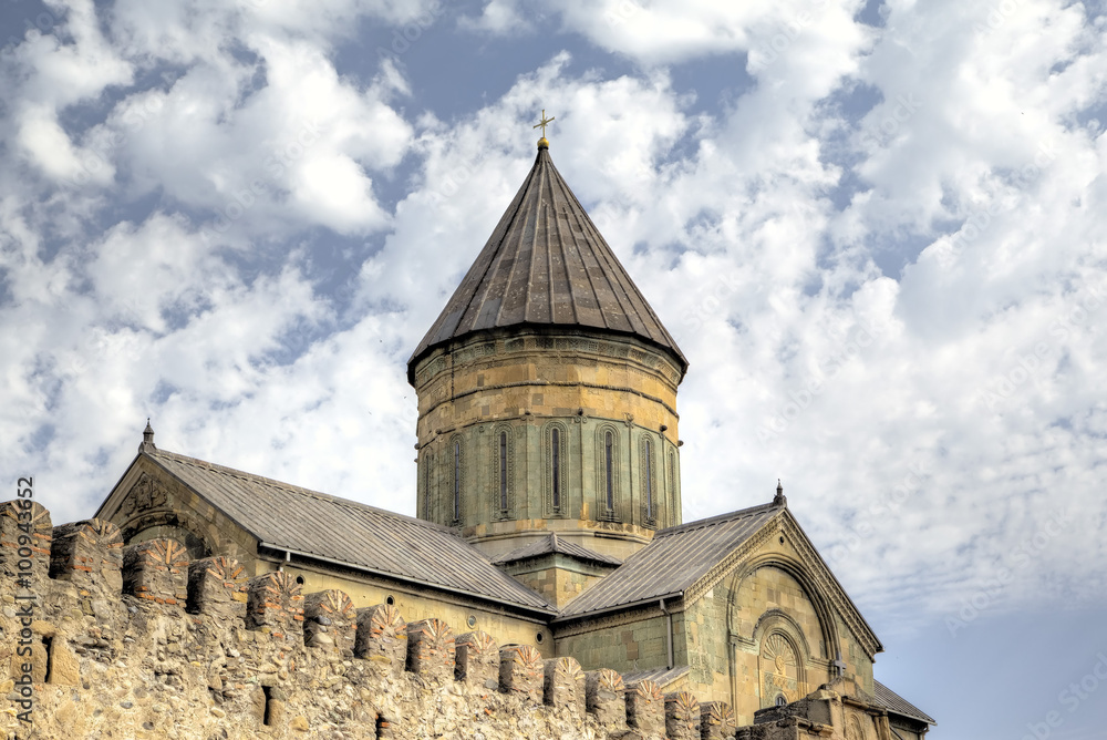 Svetitskhoveli (Living Pillar Cathedral). Mtskheta, Georgia. Svetitskhoveli (Living Pillar Cathedral). Mtskheta, Georgia.