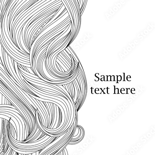 Hair outlined background