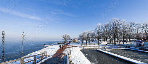 Steinhude Promenade Winter Panorama