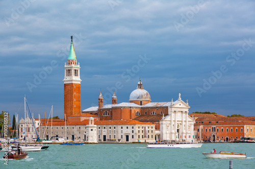 Island of San Giorgio Maggiore and the church with a belltower, Venice © Shchipkova Elena