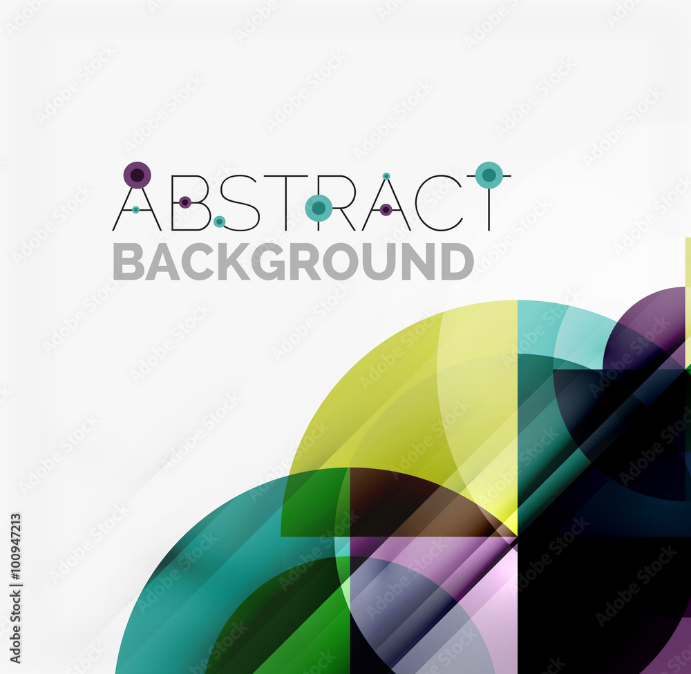 Geometric design abstract background - circles
