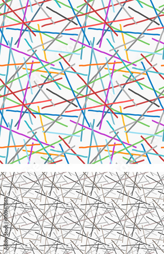 graphic lines and colors seamless pattern