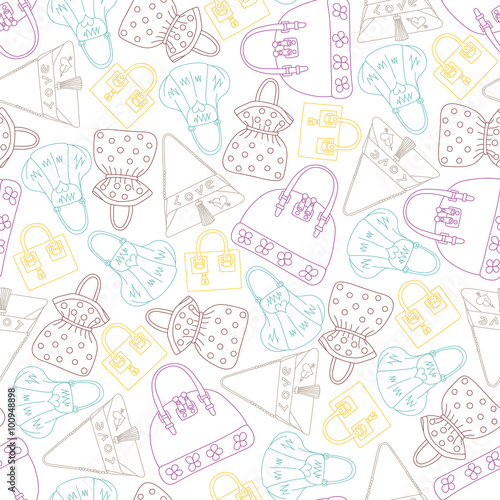 Bags seamless pattern
