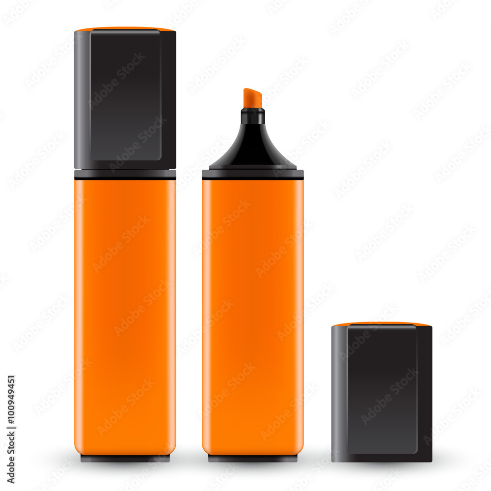 Realistic Neon Markers : Vector Illustration Realistic Neon Markers : Vector Illustration