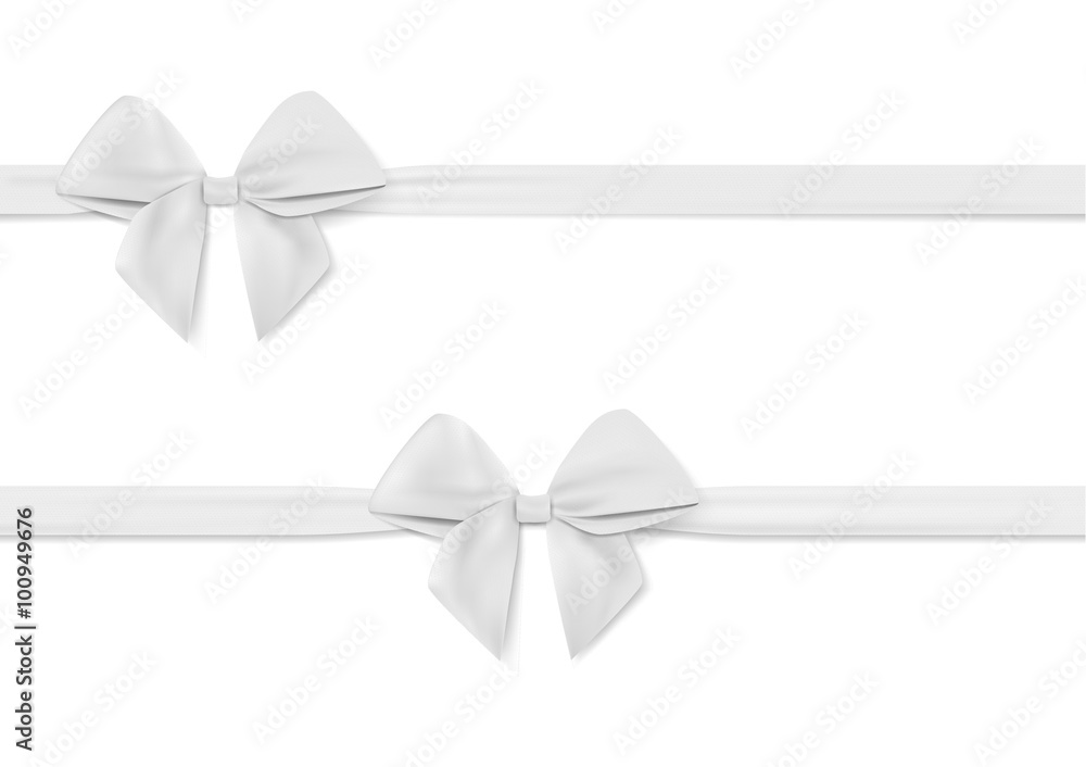 White ribbon bow Vectors & Illustrations for Free Download