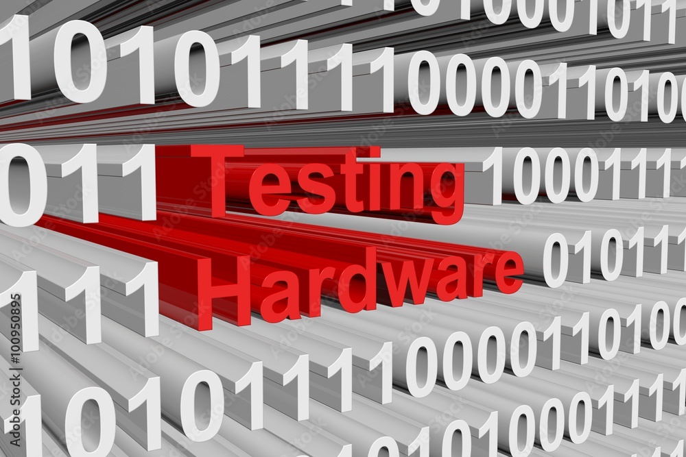 Testing hardware are presented in the form of binary code