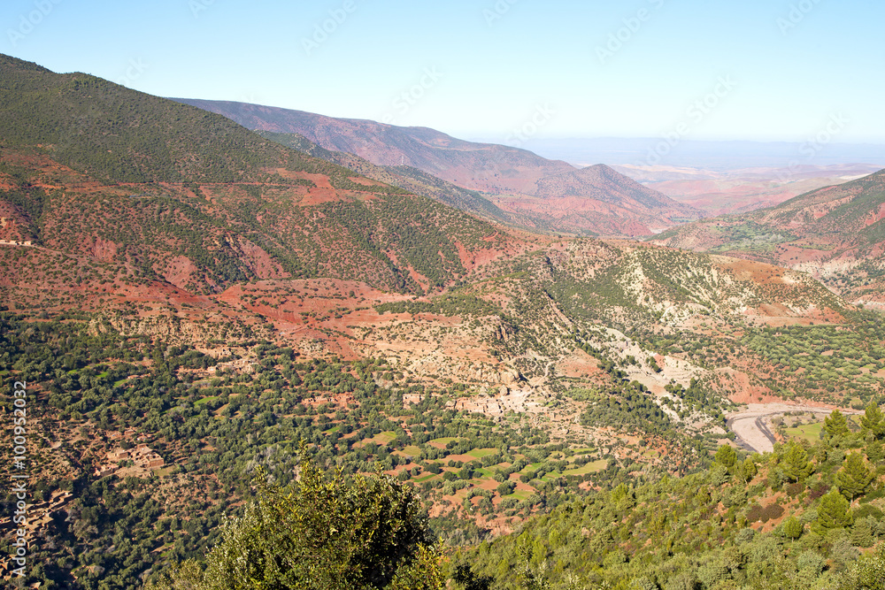 the    dades valley    morocco africa ground