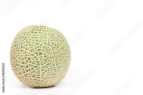 Melon fruit flavors and very expensive on a white background.