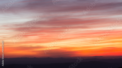 Twilight sky and Mountain background © airqoo