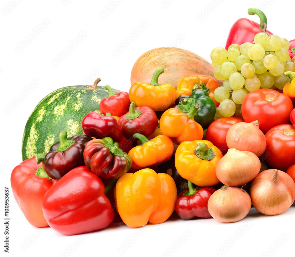 Collection fruit and vegetables