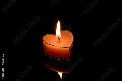 The candle flame from the heart
