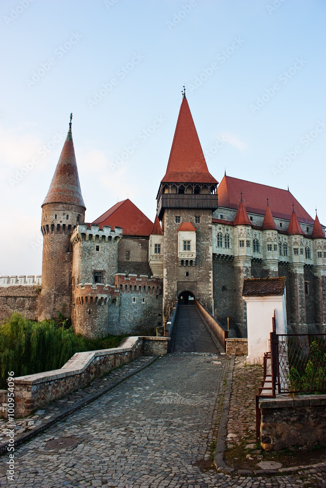 Famous Hunyadi castle in Romania