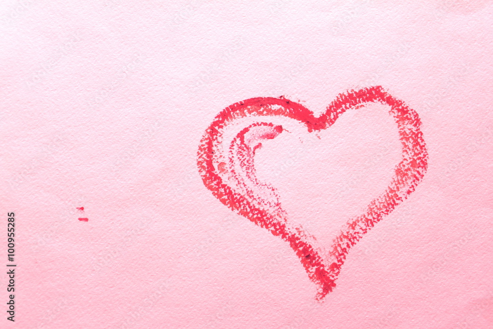 Abstract heart on a pink sheet of paper. Background Valentines Day. Valentines day ideas. Valentines day cards.