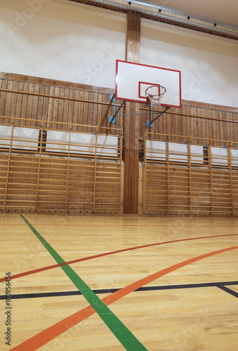 Retro indoor gymnasium