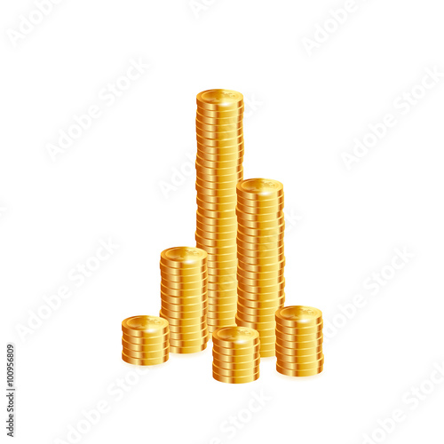 Money coins. Vector