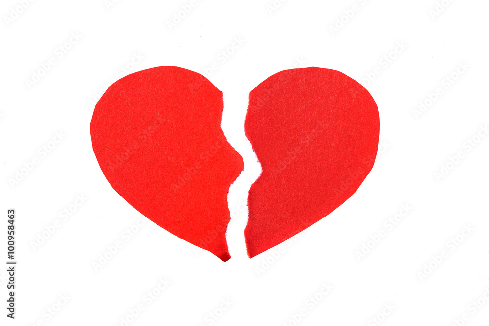 Fototapeta premium Crumpled paper heart