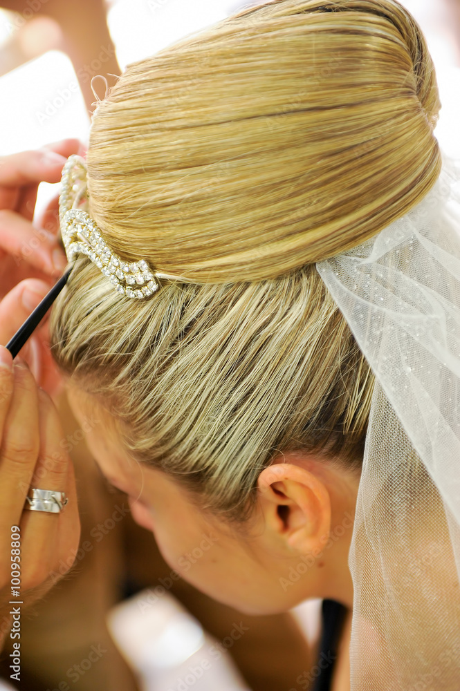 Naklejka premium Saç Modeli