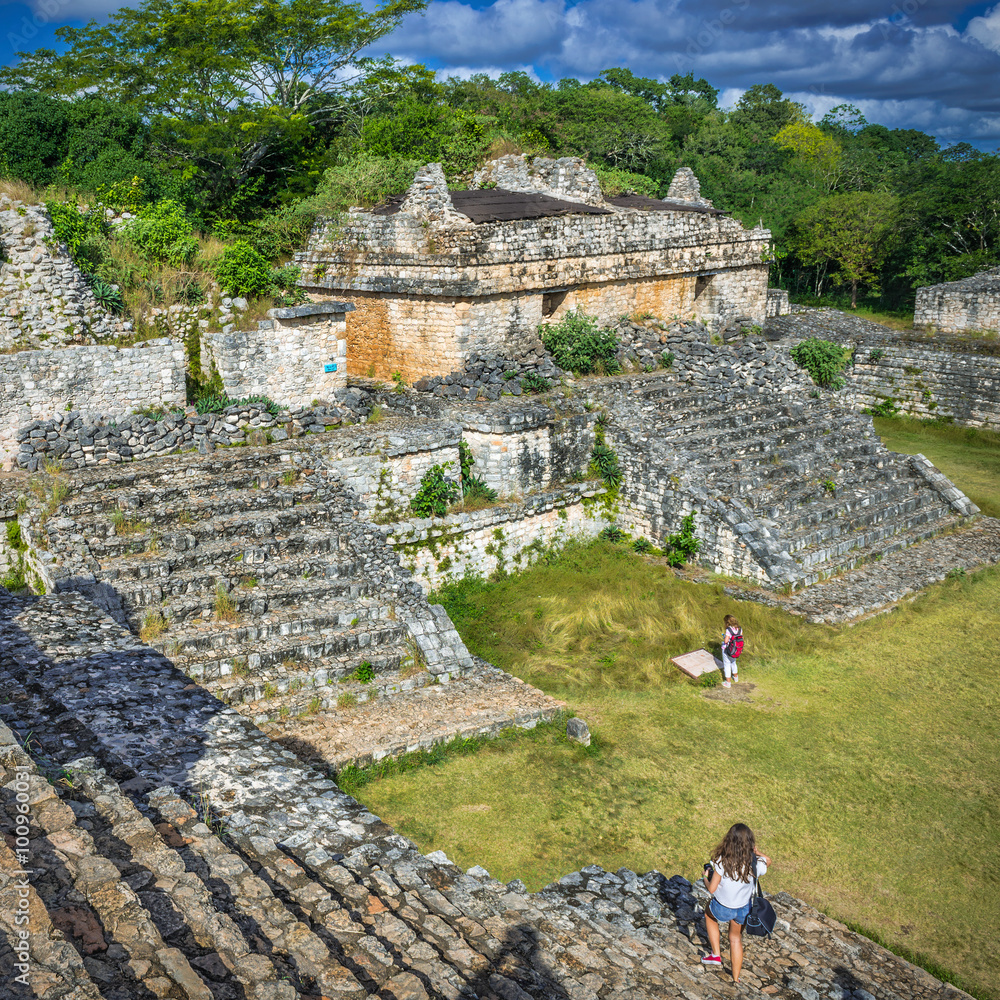 Ek Balam Mayan Archeological Site. Maya Ruins, Yucatan Peninsula, Mexico