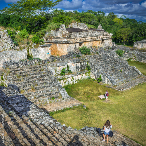 Obraz na płótnie Ek Balam Mayan Archeological Site. Maya Ruins, Yucatan Peninsula, Mexico w salonie