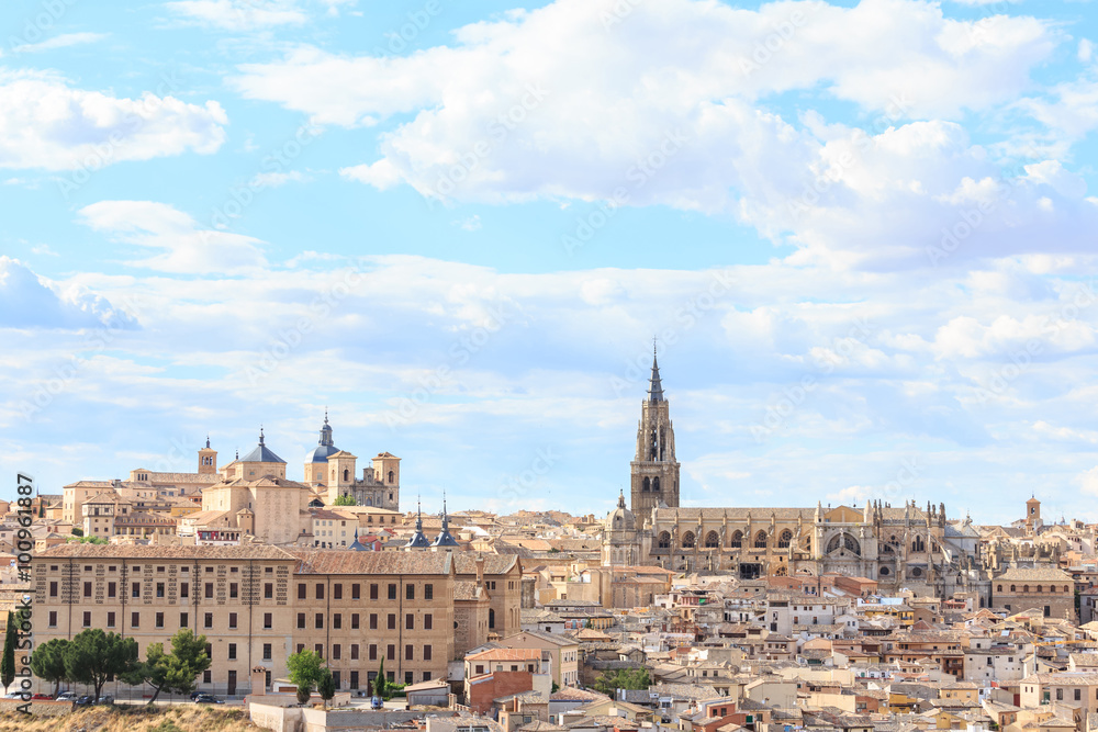 View the Cathedral and Alcazar of Toledo near Madrid