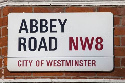 Abbey Road Street Sign photo