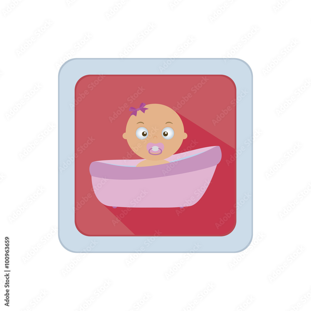 Naklejka premium Baby Shower object