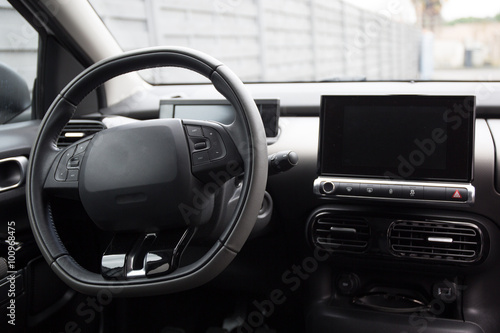 Dashboard, car interior on a  nice car © OceanProd