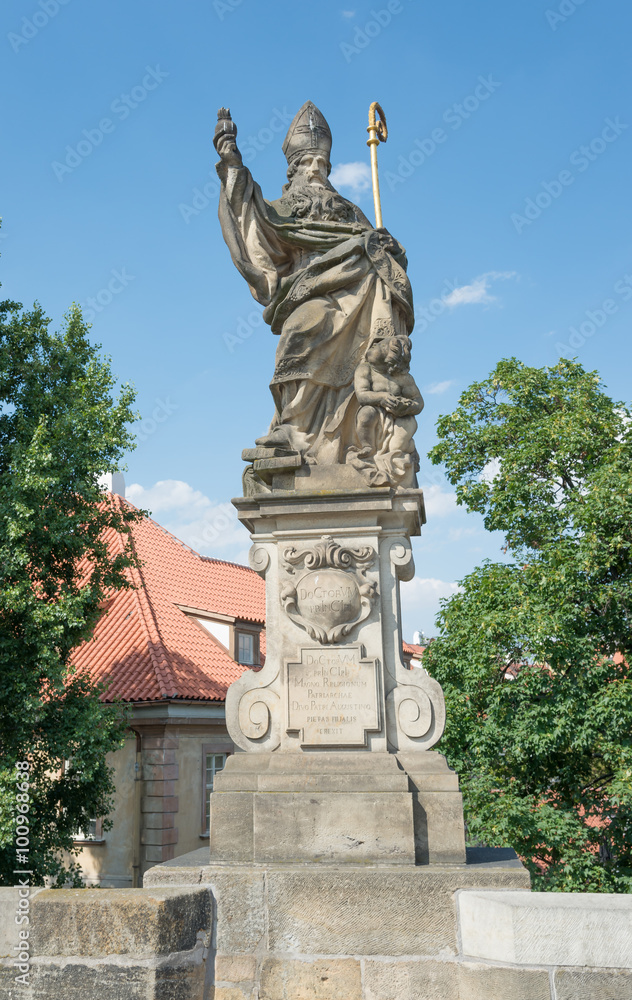 Statue of St. Augustine d'Ippona - Prague